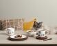 ASA Henkelbecher coppa cats & dogs mit Katzenmotiv auf Tisch