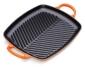 Le Creuset Grillplatte rechteckig Gusseisen ofenrot Signature Grillrillen