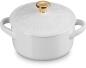 Le Creuset Mini Cocotte Holly white, Keramiktopf mit Deckel