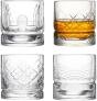 La Rochère Dandy Whiskyglas 4er-Set, Kristalloptik Tumblergläser