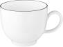 Seltmann Weiden Lido Black Line Kaffeeobertasse 0,22 l weißer Rand