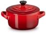 Le Creuset Mini Cocotte kirschrot Gusseisen mit Deckel