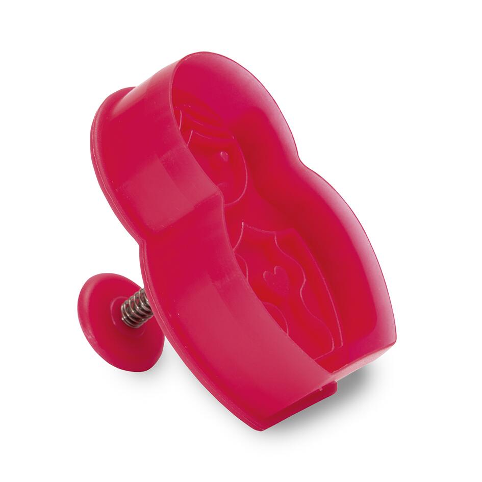 Städter Kunststoff-Ausstecher-Form Matroschka 6 cm Rot