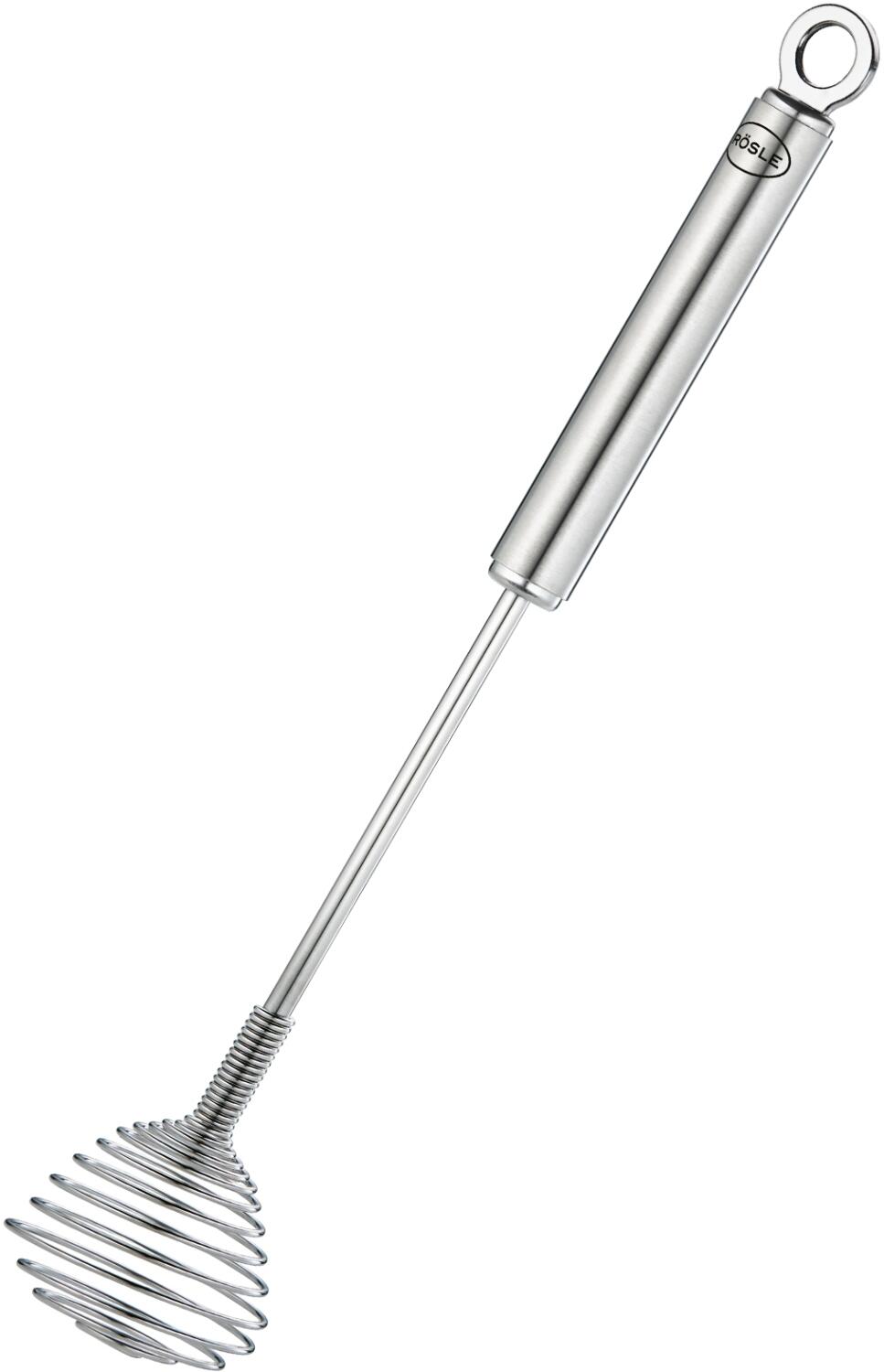Rösle Quirlbesen Edelstahl Schneebesen mit Spirale zum Aufschlagen
