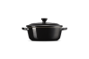 Le Creuset Mini Cocotte oval in schwarz