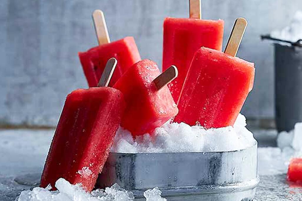 Wassermelonen-Stieleis