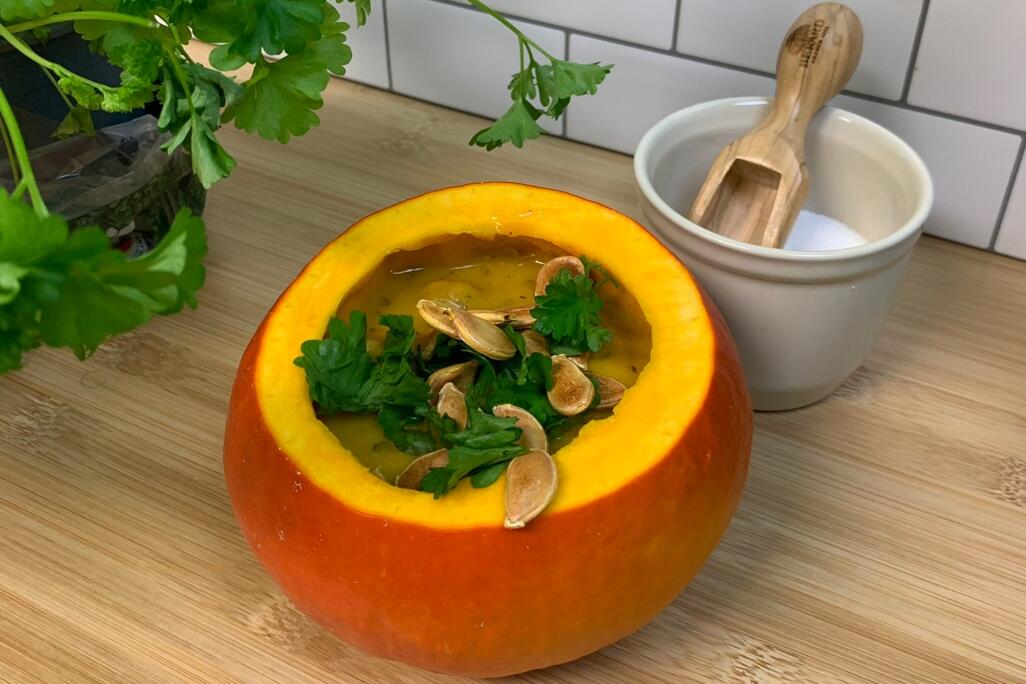 Kokos-Kürbissüppchen