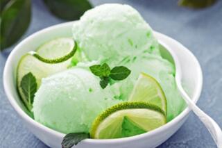 Limettensorbet