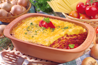 Vegetarische Tomaten Lasagne