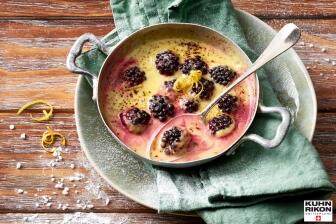 Gratinierte Brombeeren mit Zitronen-Mascarpone