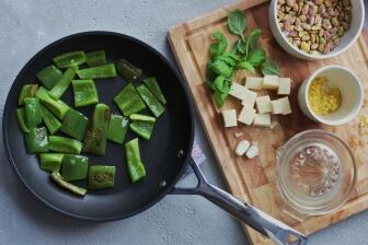 Pasta mit Pistazien-Pesto