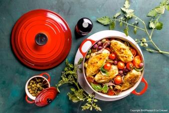 Hähnchentopf mit Tomaten, Kapern & Sardellen