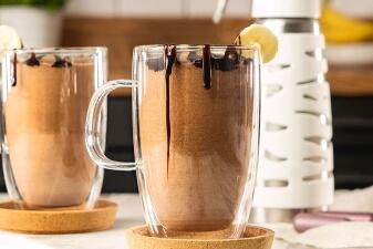 Bananen-Schokoladen-Latte