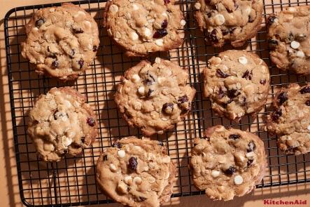 Cranberry-Kekse mit weißer Schokolade